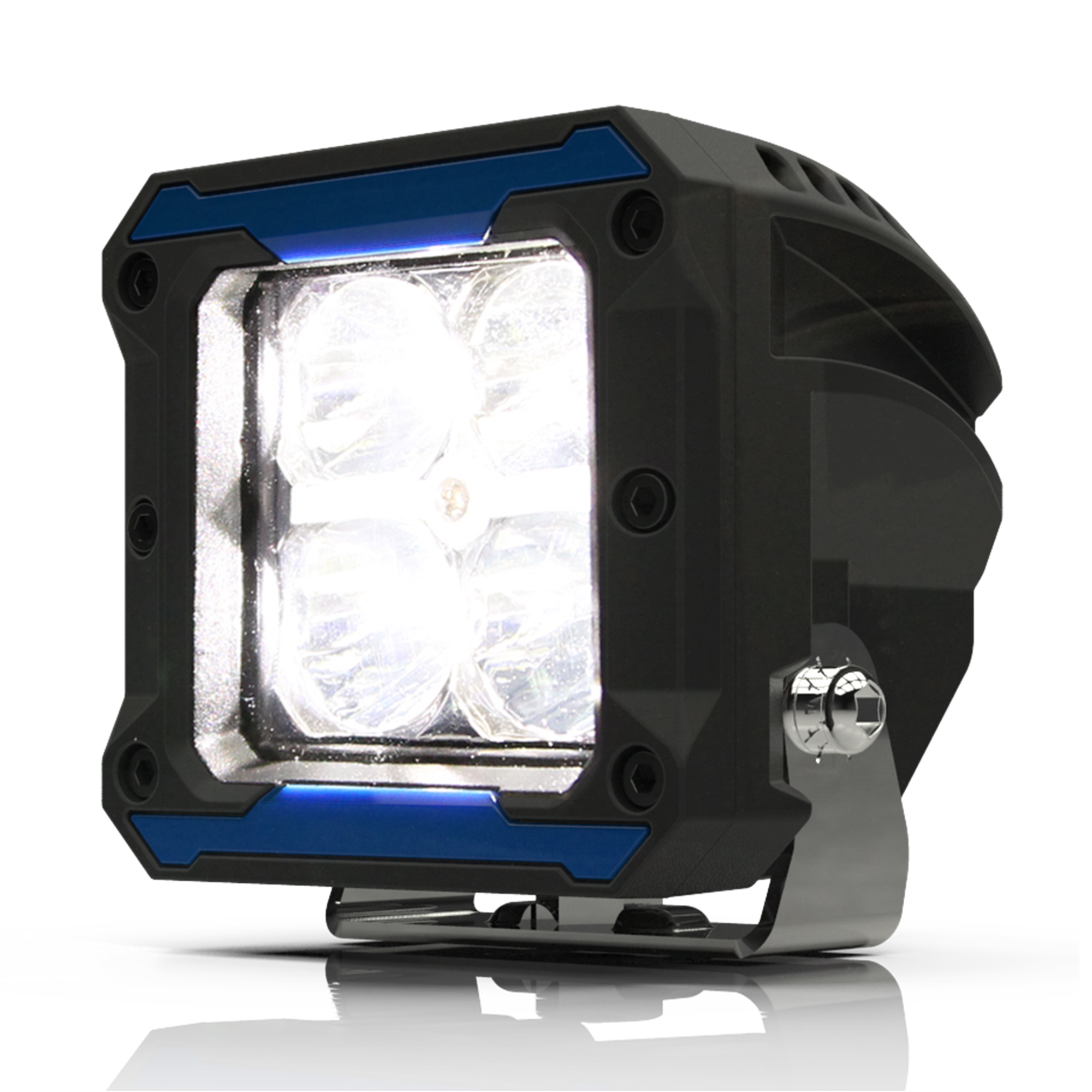 ECCO, MD LED,4 LED FLOOD W/ DRL,12-24V, Light Type LED, Lens Color Clear, Included (qty.) 1 Model# EW3007-F